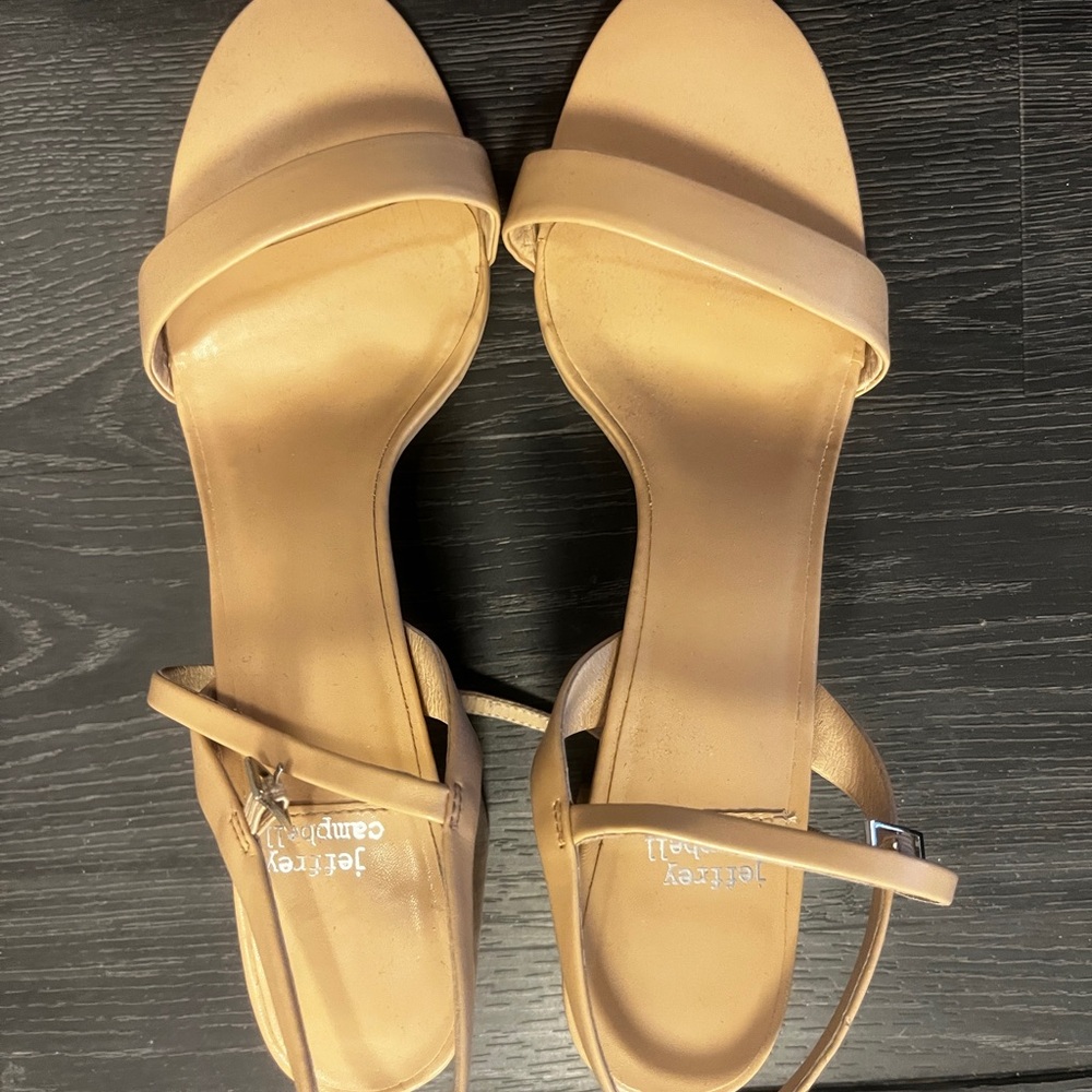 Jeffrey Campbell Nude Heeled Sandals